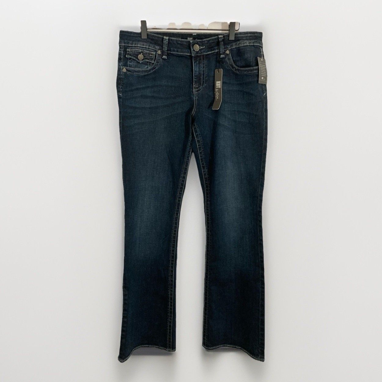 Kut From The Kloth Natalie Jeans Womens 12 High Rise Bootcut Flap Pockets